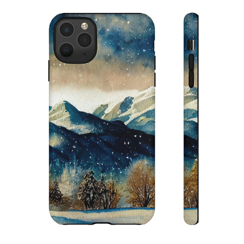 Snowy Colorado Rocky Mountains - Impact Resistant Phone Case iPhone 11 Pro Max Matte